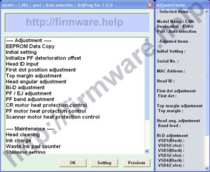 [Epson L382, L386, L486 Adjustment Program]
